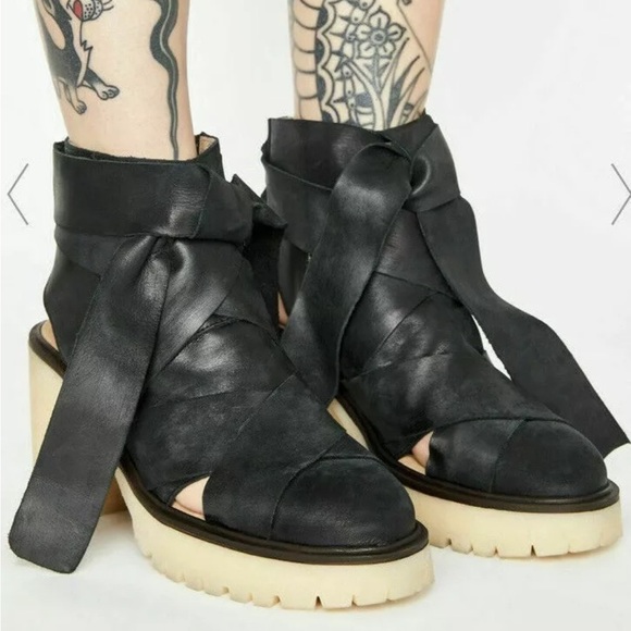 Free People Blake Platform Chunky Heels - Picture 3 of 16